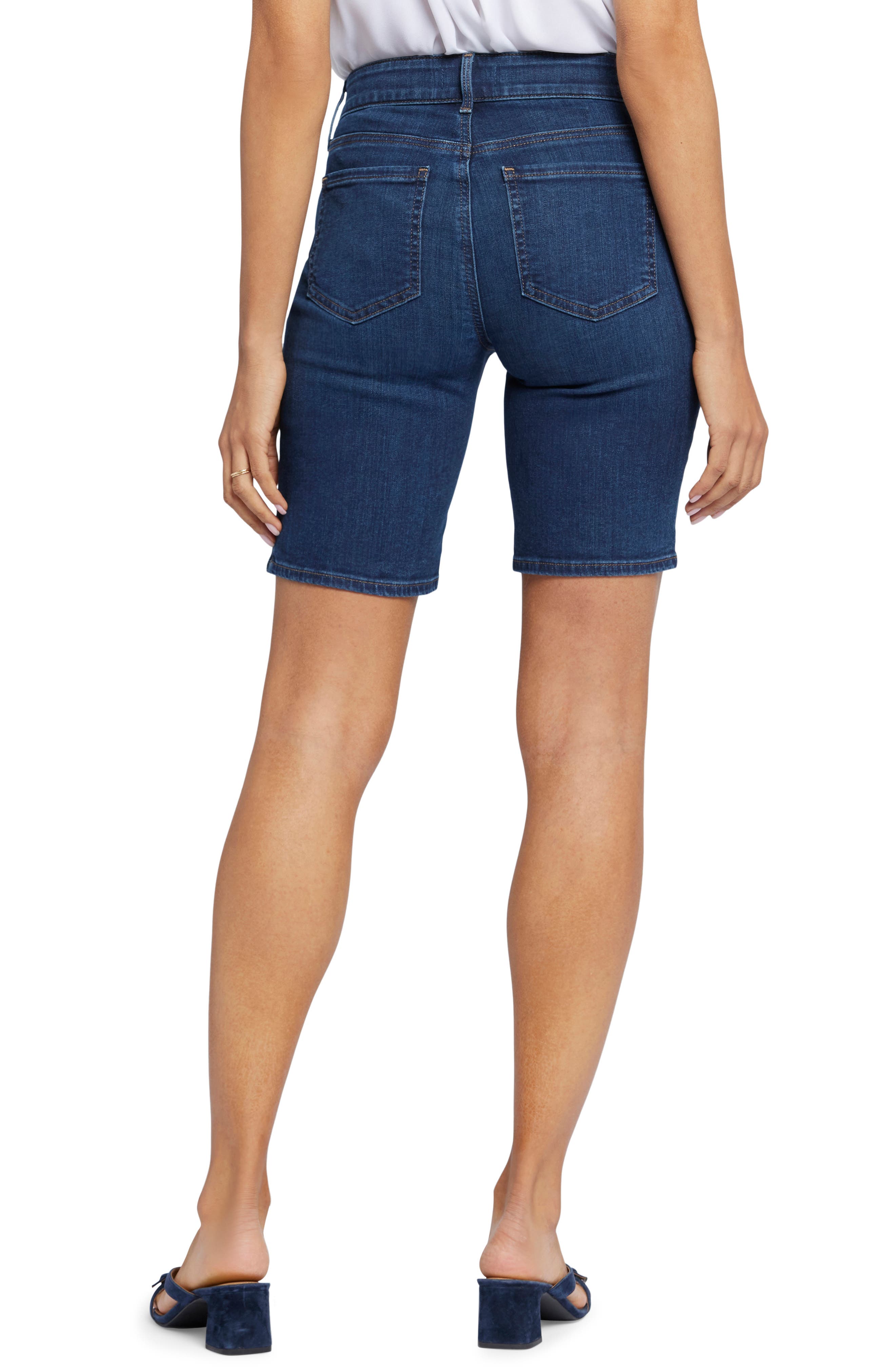 Ella Side Slit Denim Shorts - image 2