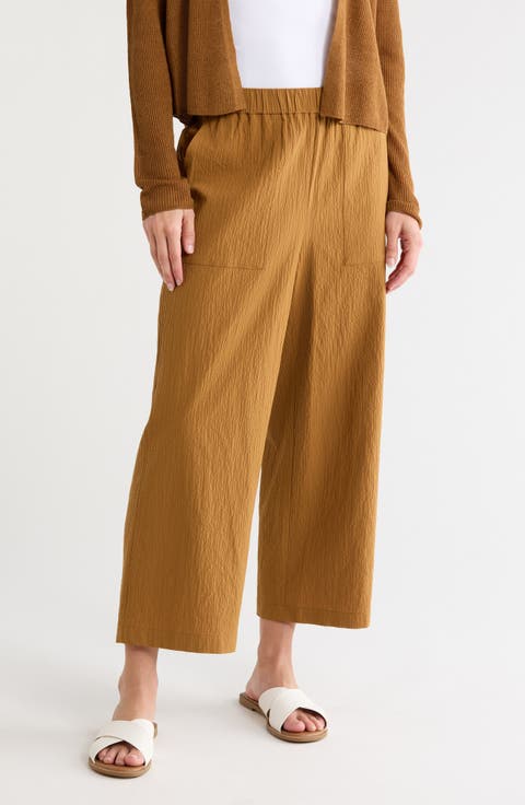 Stretch Organic Cotton Crop Pants