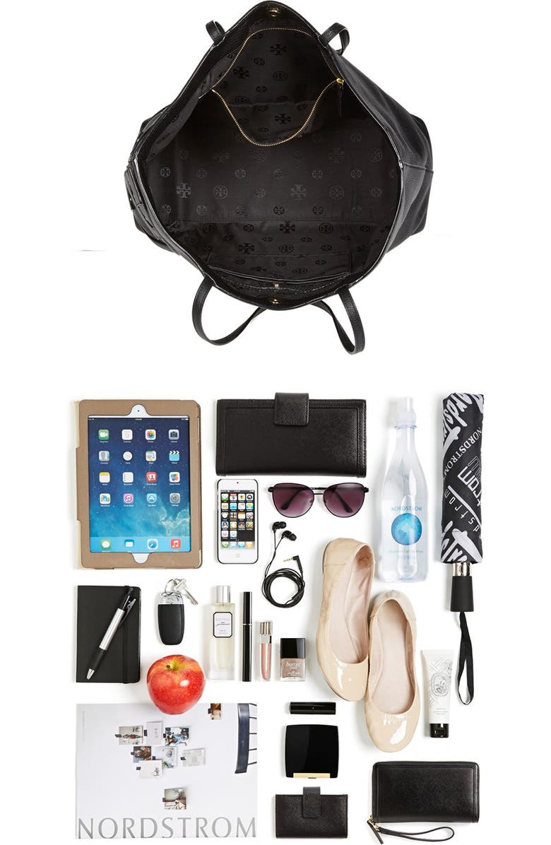 Tory Burch 'All T' Leather Tote, Alternate, color,