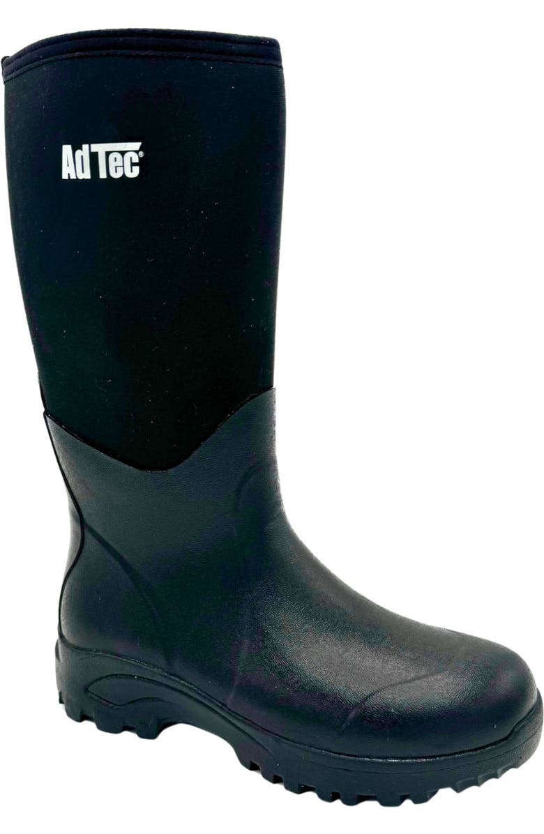 Tecs 16" Cement Rubber Soft Toe Boot, Main, color, Black