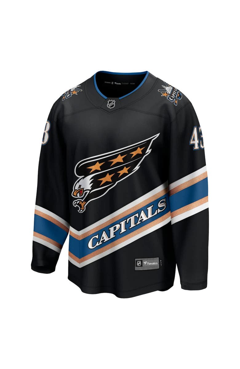FANATICS Men's Fanatics Tom Wilson Black Washington Capitals Alternate 50th Anniversary Premier Breakaway Player Jersey, Alternate, color, Black