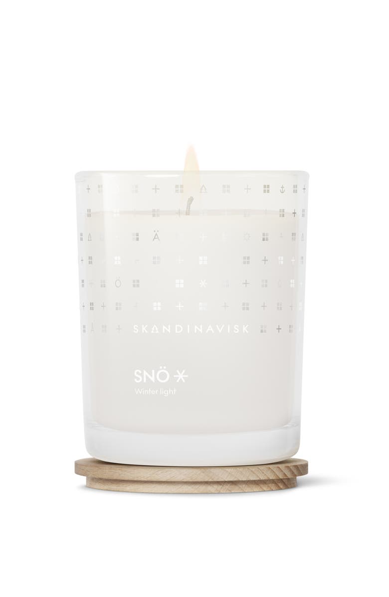 SKANDINAVISK SNÖ Scented Candle 200g Special Edition, Main, color, White