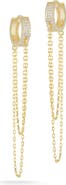 GLAZE JEWELRY Cubic Zirconia Chain Drop Earrings