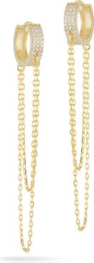 GLAZE JEWELRY Cubic Zirconia Chain Drop Earrings