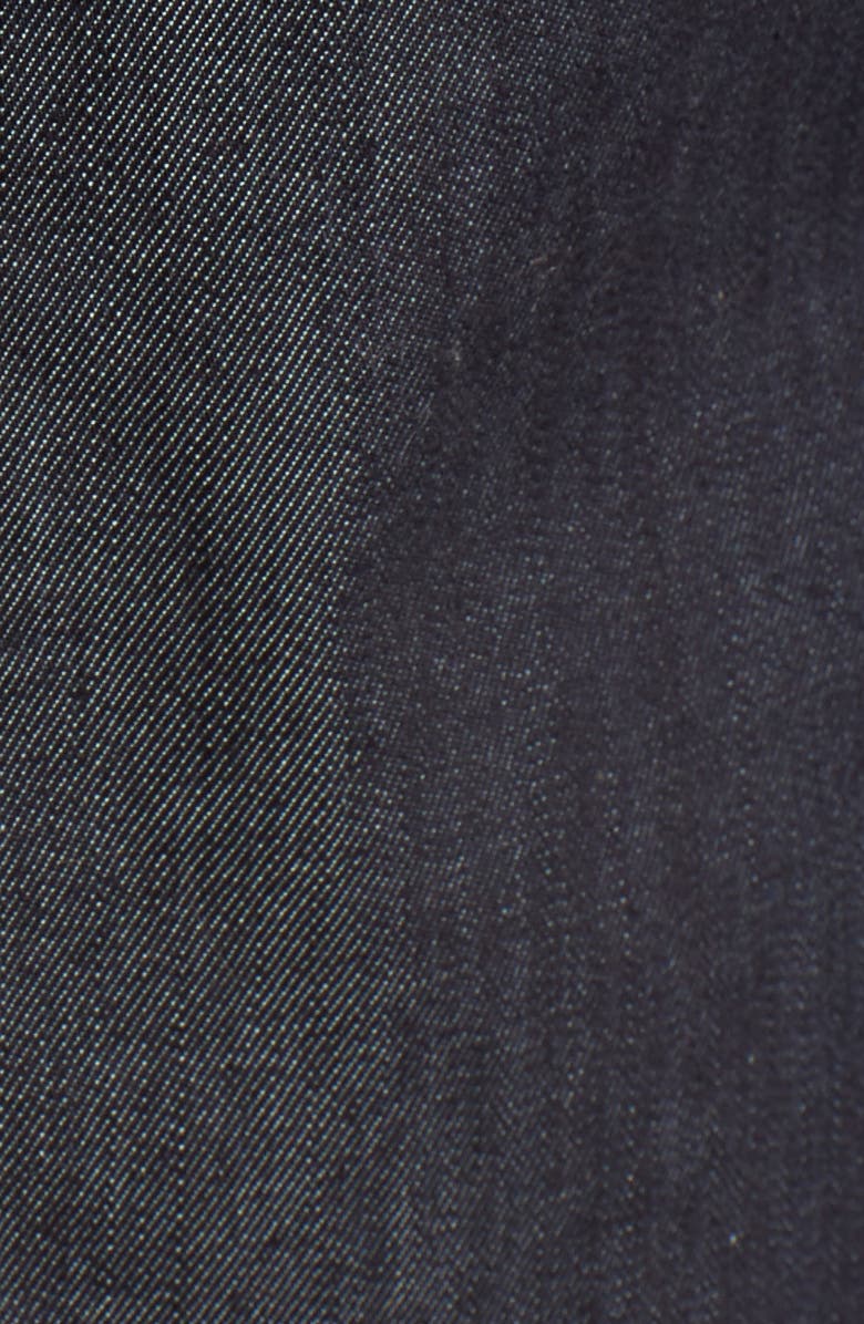 Avec Les Filles Denim & Faux Shearling Trucker Jacket, Alternate, color, 