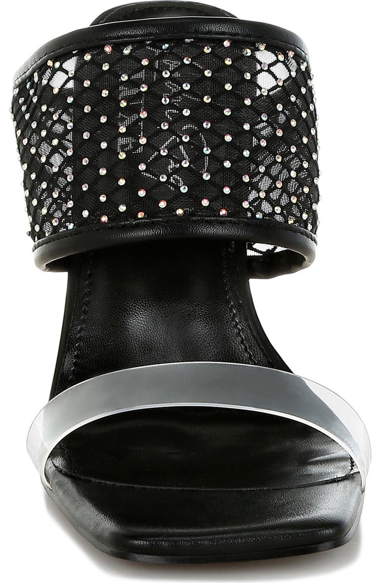 LONDON RAG Salween Clear Strap Stiletto Sandal, Alternate, color, Black