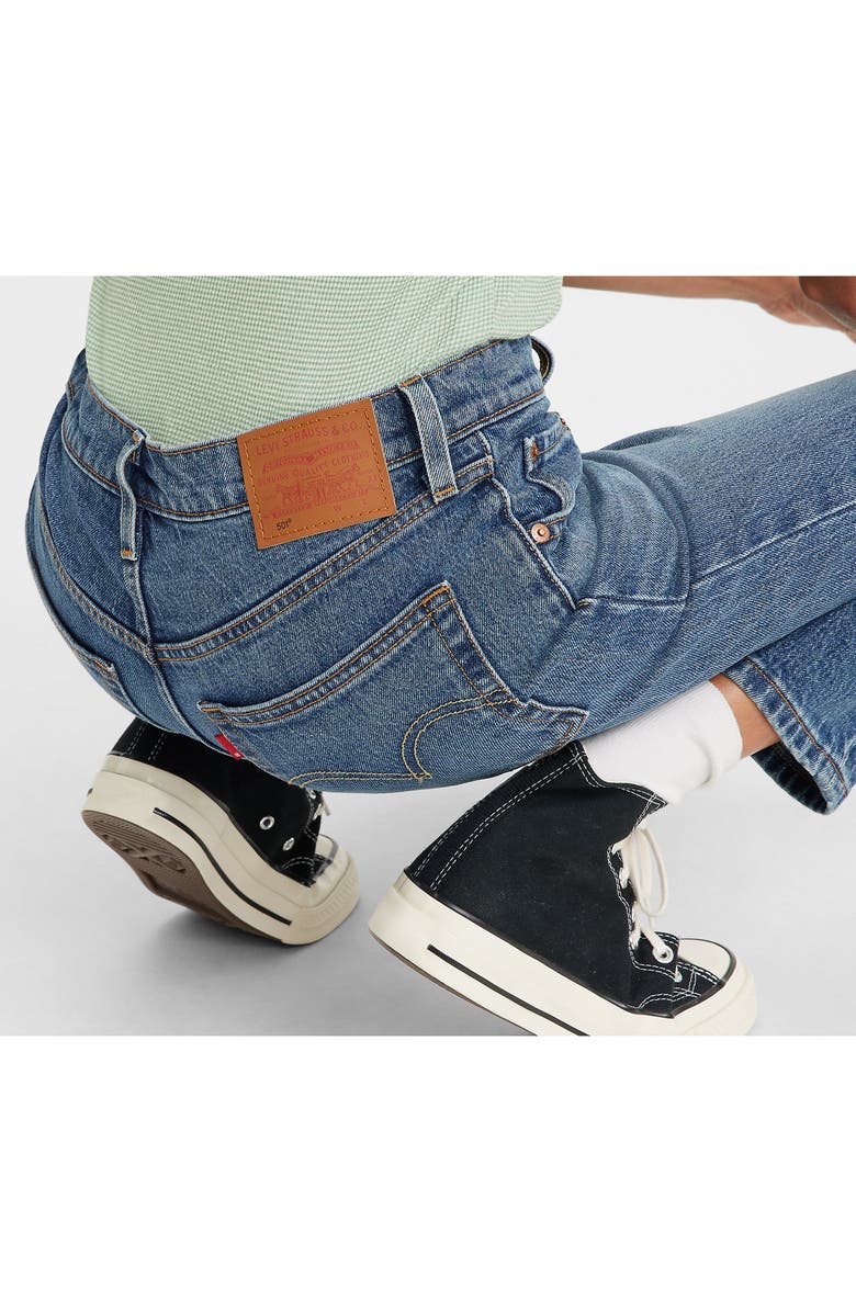 Levi's<sup>®</sup> 501<sup>®</sup> Original Crop Straight Leg Jeans, Alternate, color, 