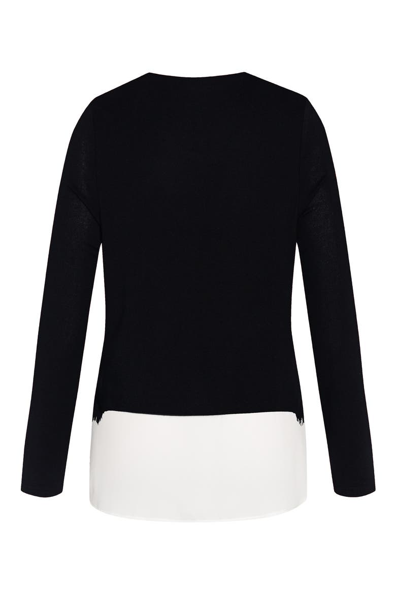 Effortless Top, Alternate, color, BLACK / IVORY