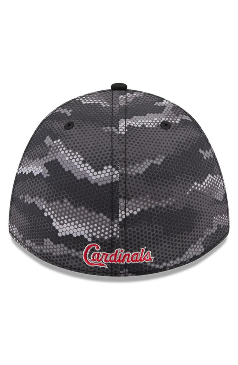 New Era Men's New Era Black St. Louis Cardinals Camo 39THIRTY A-Frame Flex Hat, Alternate, color, Black