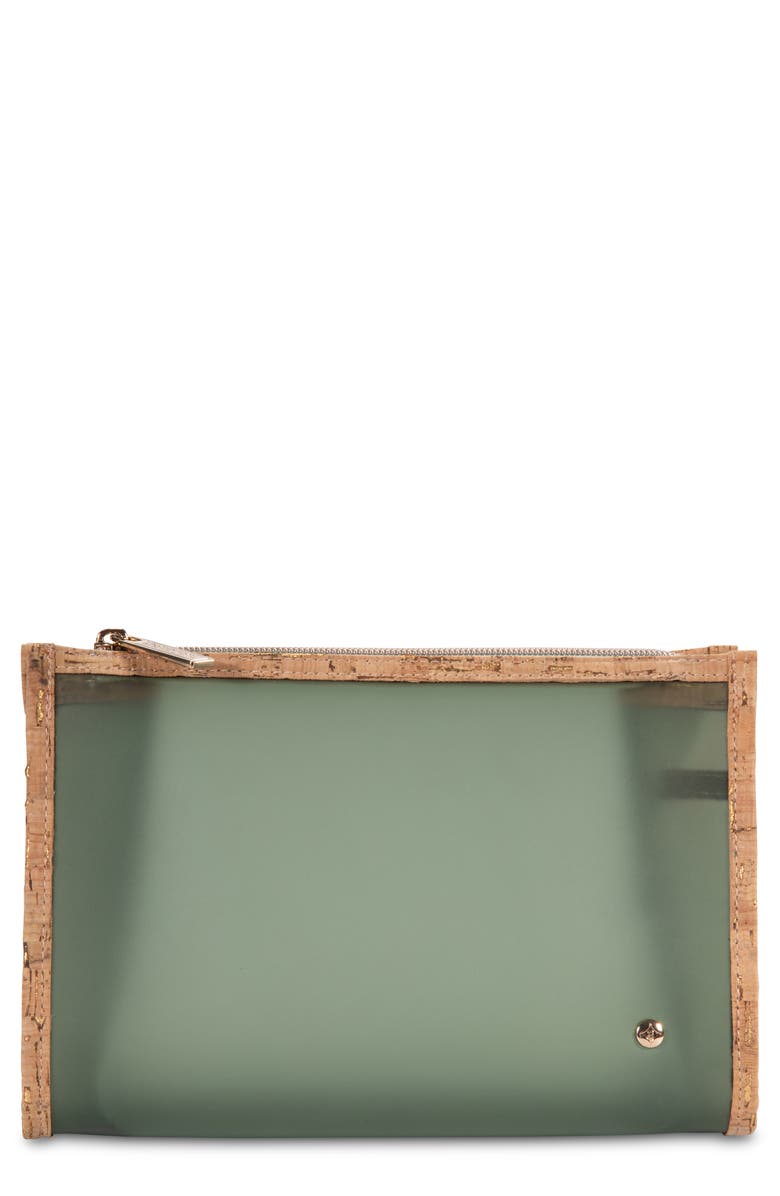 Stephanie Johnson Miami Thyme Medium Zip Cosmetics Bag, Main, color, Thyme