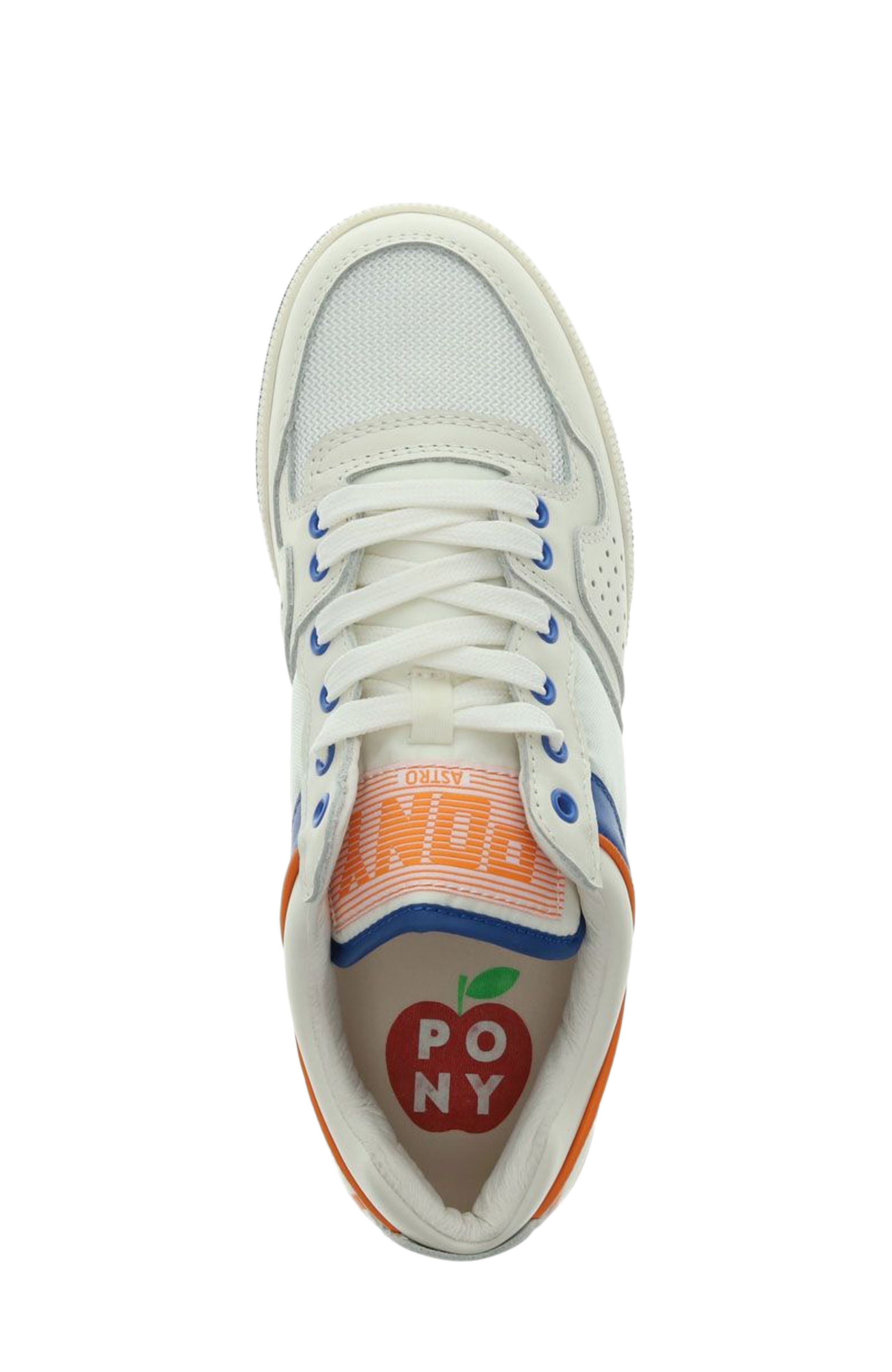 Astro Classic Sneakers, Alternate, color, Snow White/Blue/Orange