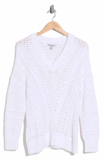 Tommy Bahama Beachy Open Stitch Cotton Sweater