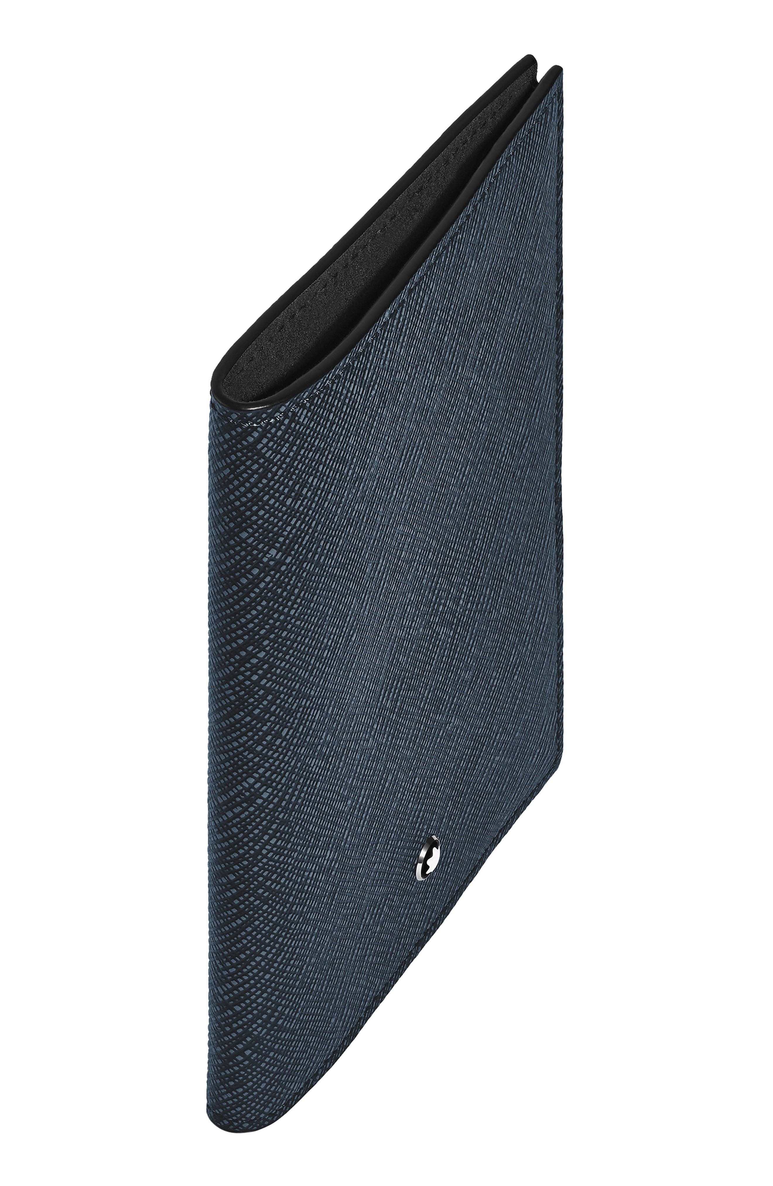 Montblanc Sartorial Leather Passport Case, Alternate, color, 