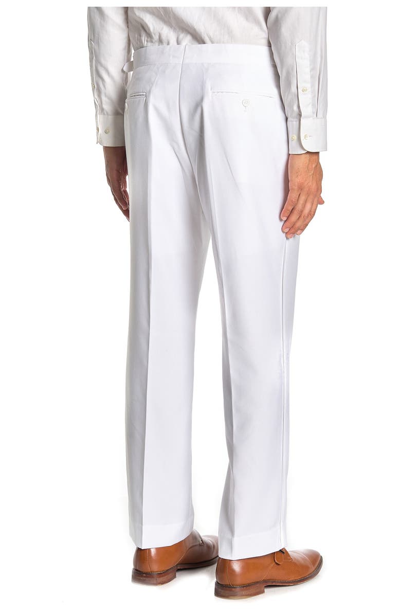 SAVILE ROW CO Slim Fit Pants, Alternate, color, White