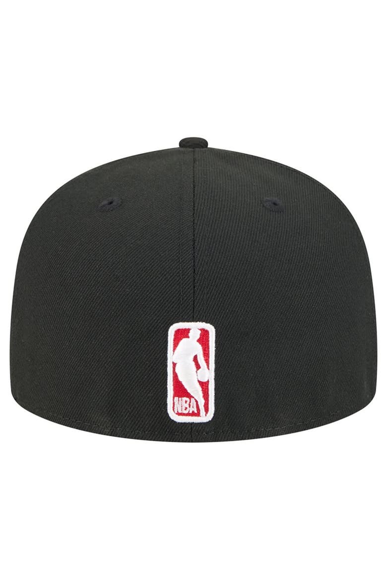 Men's New Era Black/Red Chicago Bulls Break 59FIFTY Fitted Hat, Alternate, color, Black
