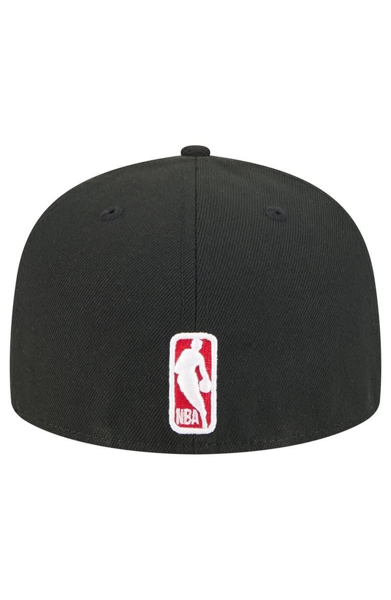 New Era Men's New Era Black/Red Chicago Bulls Break 59FIFTY Fitted Hat, Alternate, color, Black