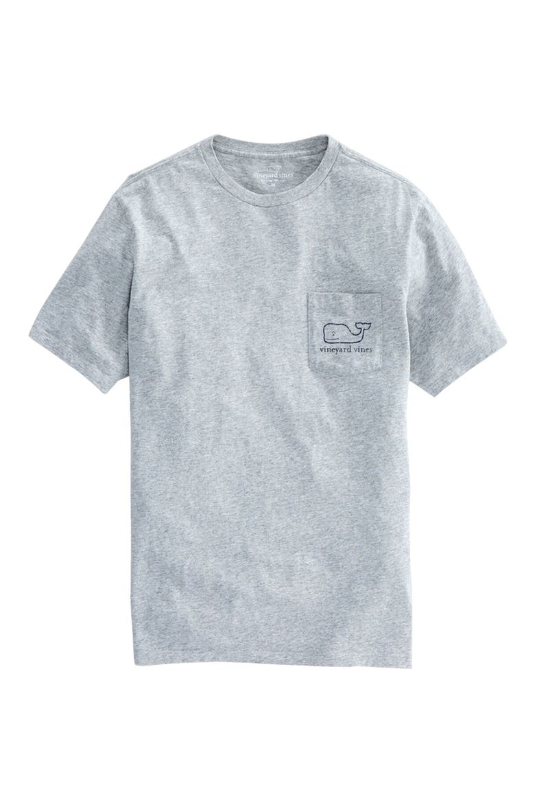 Men's Vintage Whale Pocket Graphic Tee, Main, color, GREY HEATHER