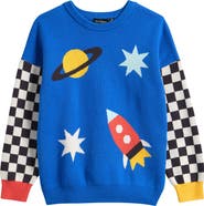 Rock Your Kid Kids' Space Race Cotton Crewneck Sweater