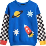 Rock Your Kid Kids' Space Race Cotton Crewneck Sweater