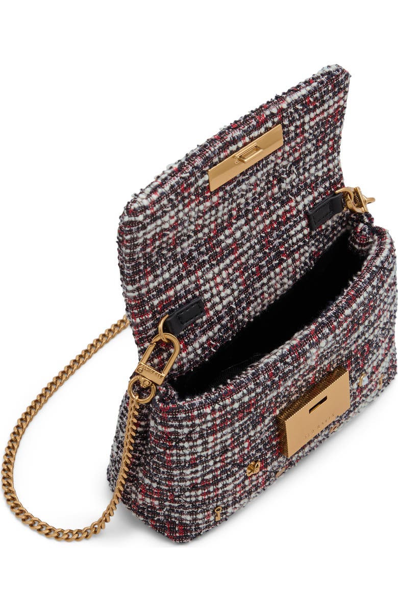 Ted Baker Ginn Tweed Shoulder Bag, Alternate, color,