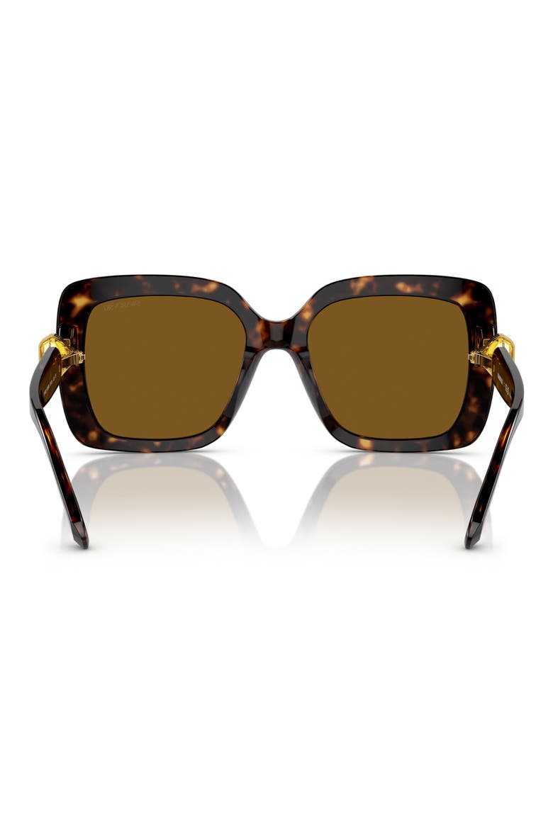 55mm Polarized Square Sunglasses, Alternate, color, HAVANA / POLAR BROWN