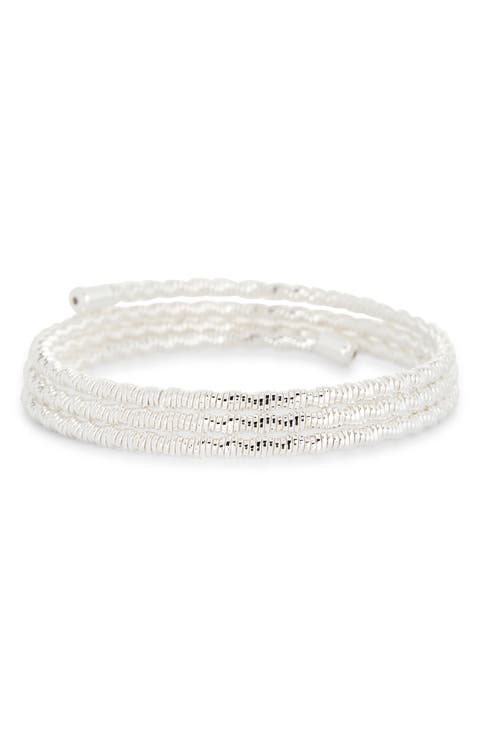 Textured Coil Wrap Bracelet