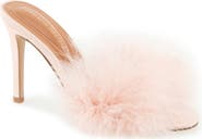 Christian Siriano New York Jazeily Feather Slide Sandal