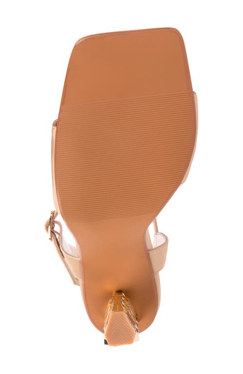 Lady Couture Rhinestone Ankle Strap Sandal In Gold