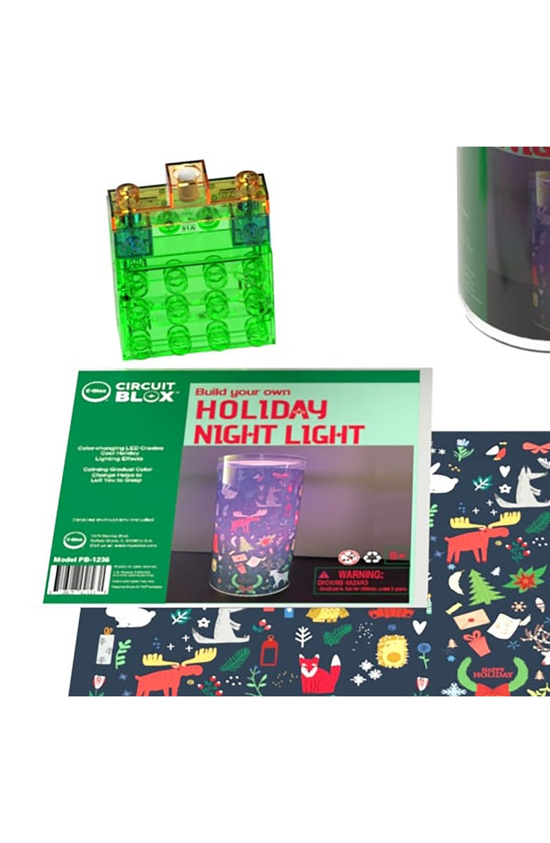 E-Blox Eblox Power Blox Byo Holiday Night Light Winter Ages 5+, Alternate, color, Multicolored