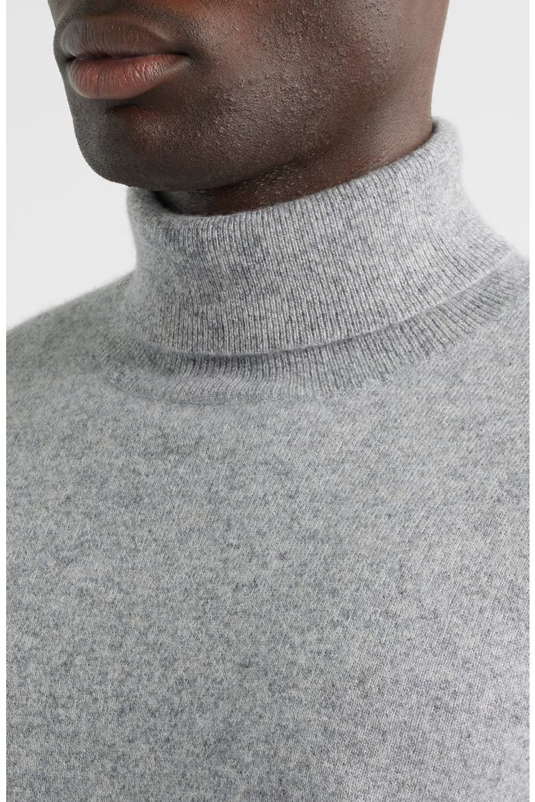 Cashmere Turtleneck, Alternate, color, GREY HEATHER