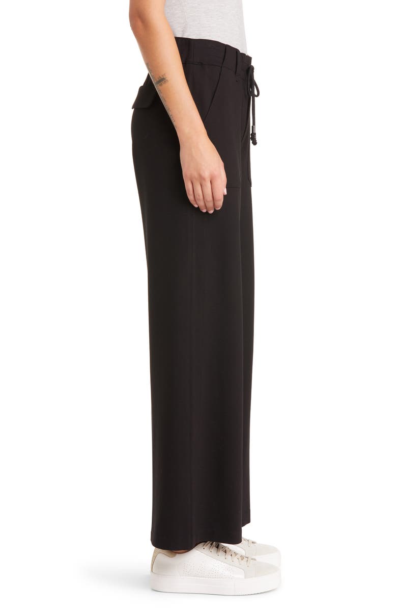 Wit & Wisdom 'Ab'Leisure Drawstring High Waist Wide Leg Ponte Pants, Alternate, color, 