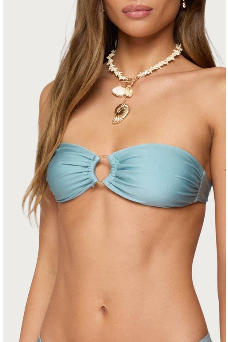 Mesa O-Ring Bandeau Bikini Top, Alternate, color, LIGHT-BLUE