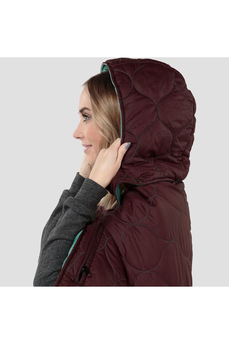 Puffy Kachula Adventure Blanket, Alternate, color, Maroon Bells