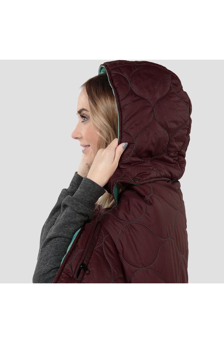 Coalatree Puffy Kachula Adventure Blanket, Alternate, color, Maroon Bells