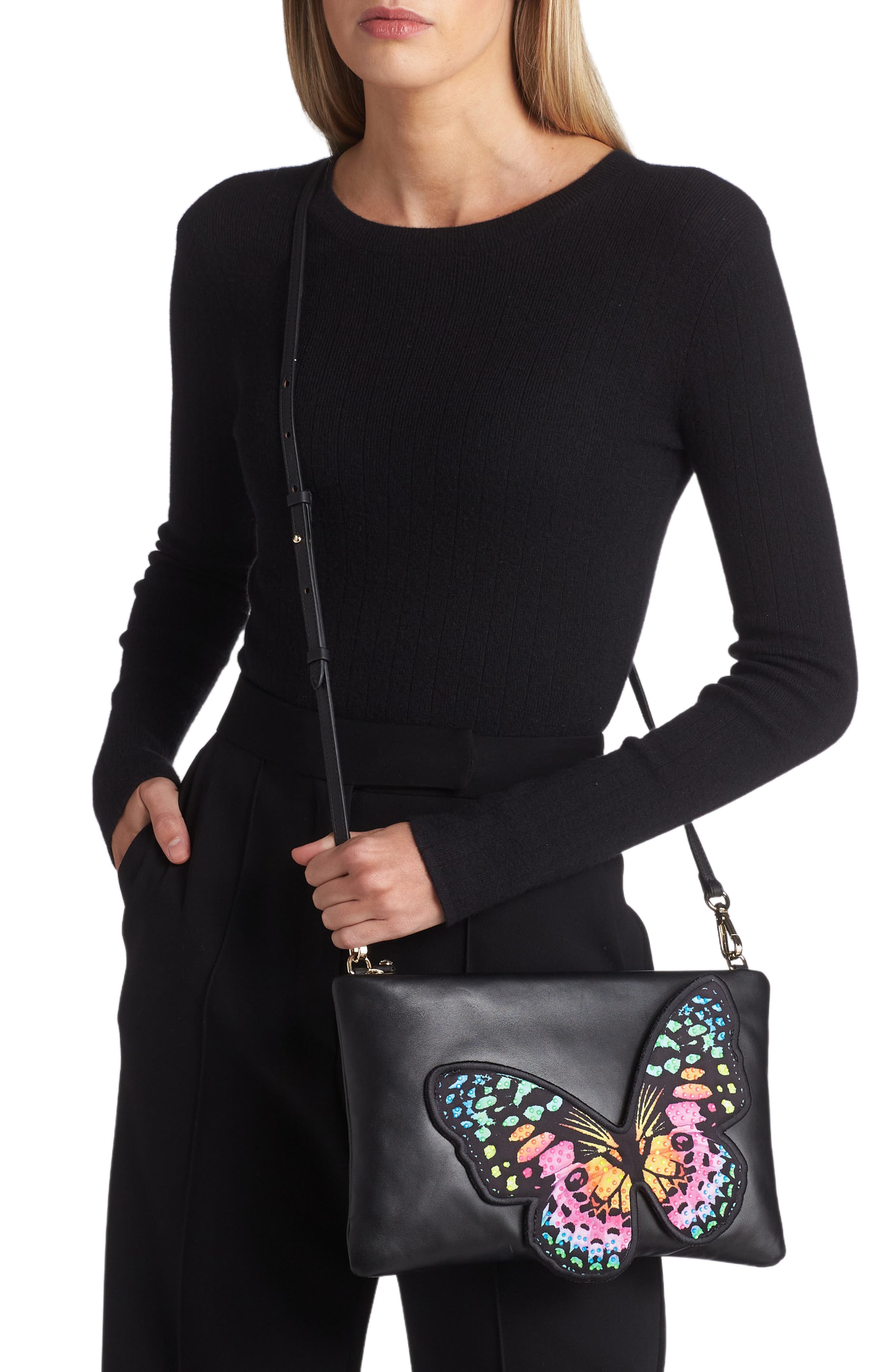 SOPHIA WEBSTER Flossy Clutch, Alternate, color, 