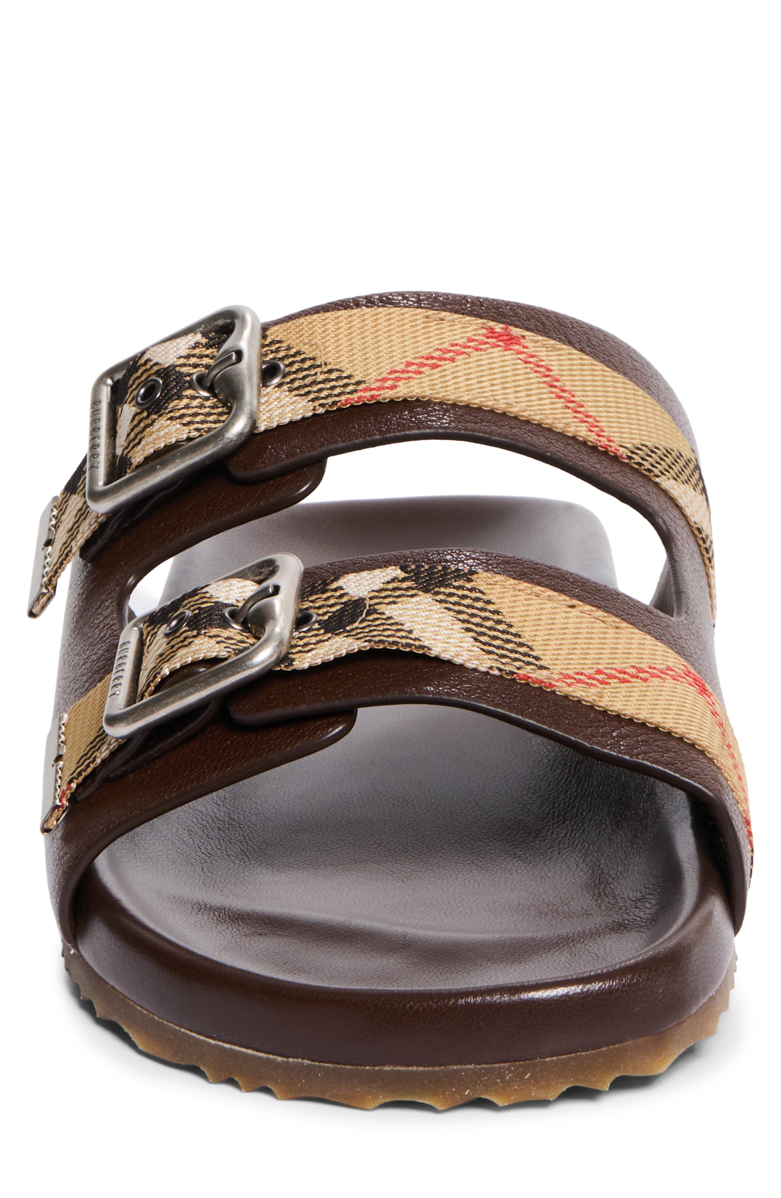 Urchin Slide Sandal, Alternate, color, MID BROWN