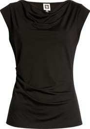 Anne Klein Gathered Cowl Neck Top