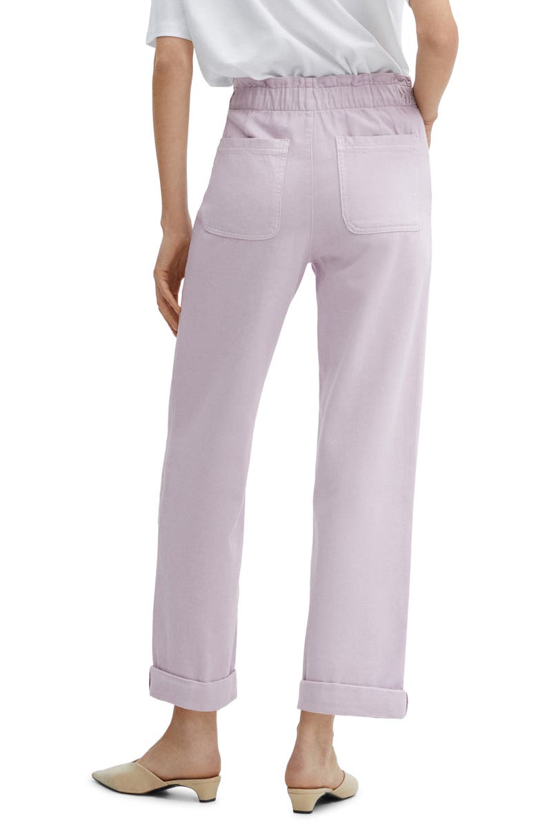 MANGO High Waist Crop Jeans, Alternate, color, 