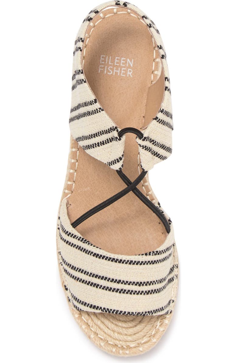 Eileen Fisher Agnes Knit Espadrille Wedge Sandal, Alternate, color,
