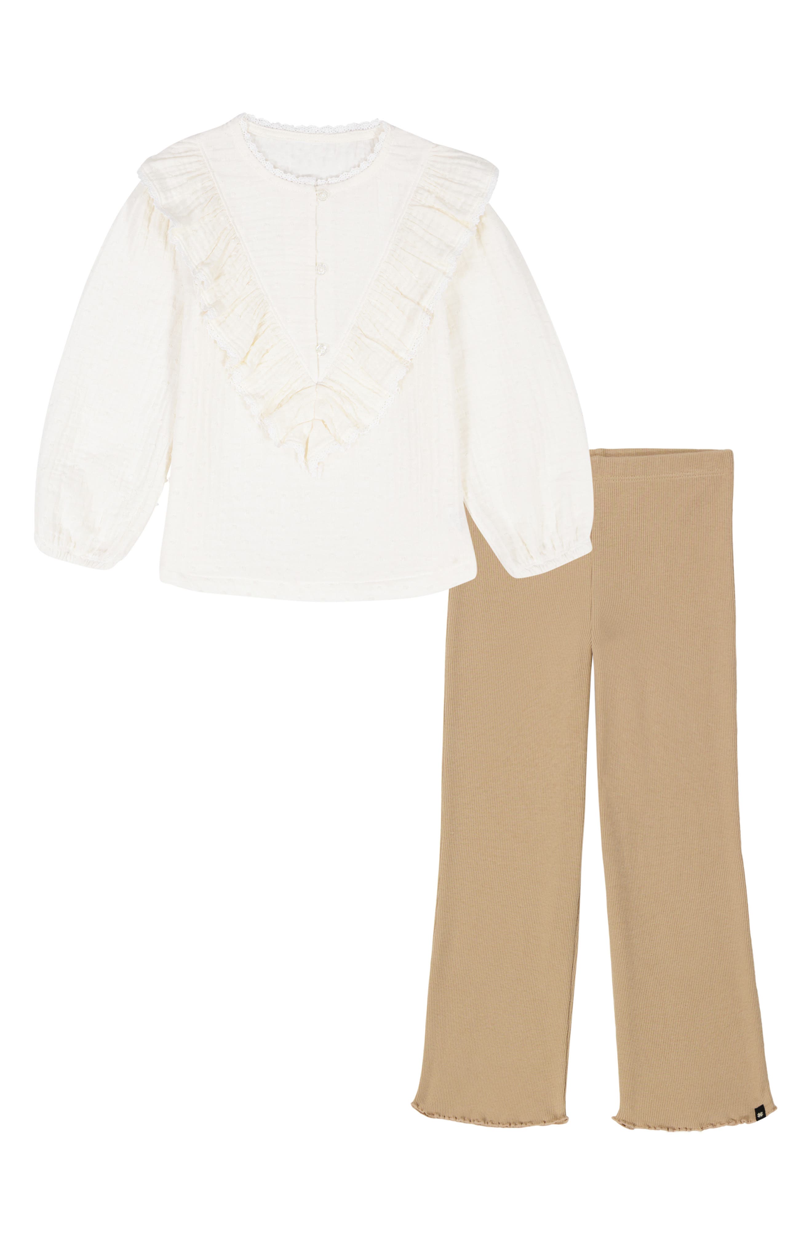 Kids' Ruffle Top & Leggings Set