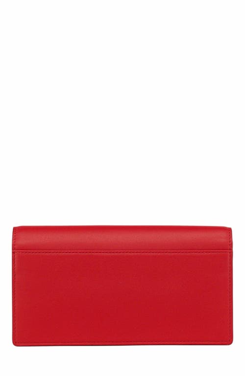 Mcm Diamond Chain Wallet In Red