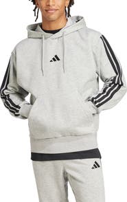 adidas Essential 3-Stripes Fleece Hoodie