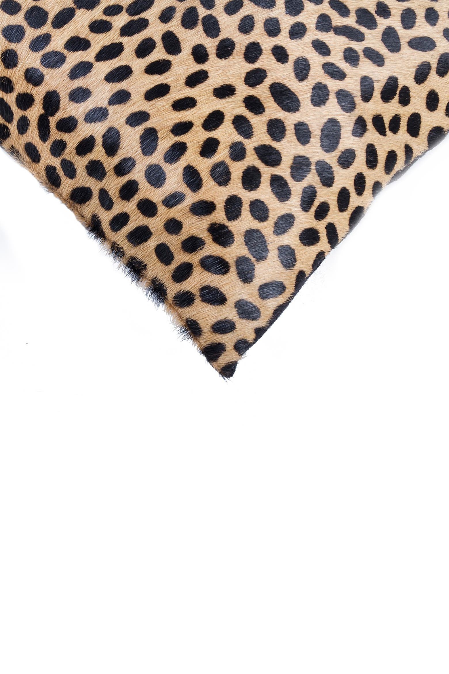 Cow Hide Rug Small NATURAL Torino Togo Cheetah Print Genuine Cowhide Pillow - 12