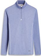 Bugatchi Quarter Zip Performance Pullover