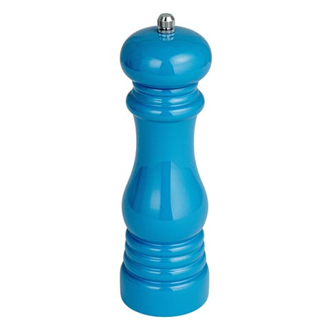 Rubberwood Elegance Pepper Mill, Blue