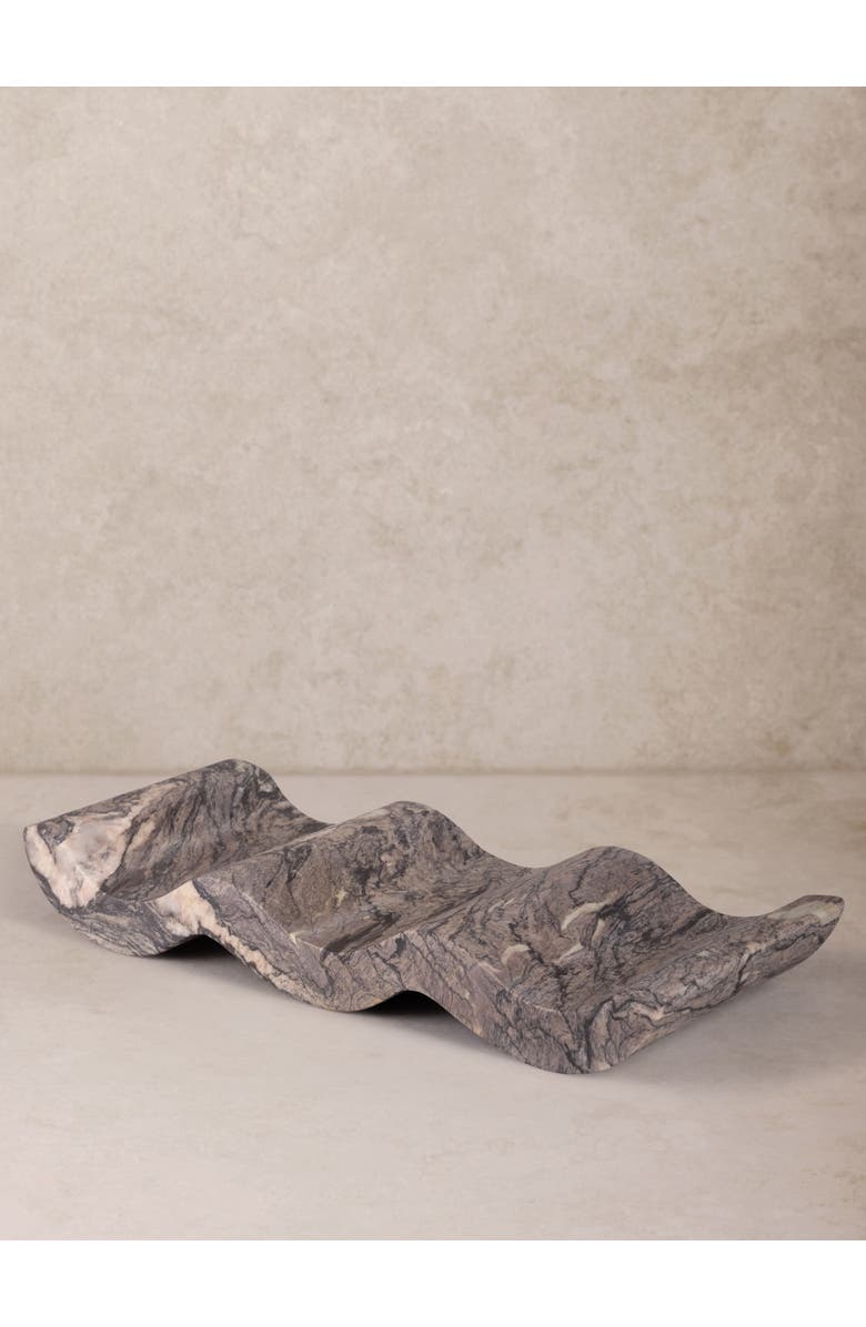 GAURI KOHLI Georgia Onyx Wine Bottle Holder, Main, color, Saddle Brown