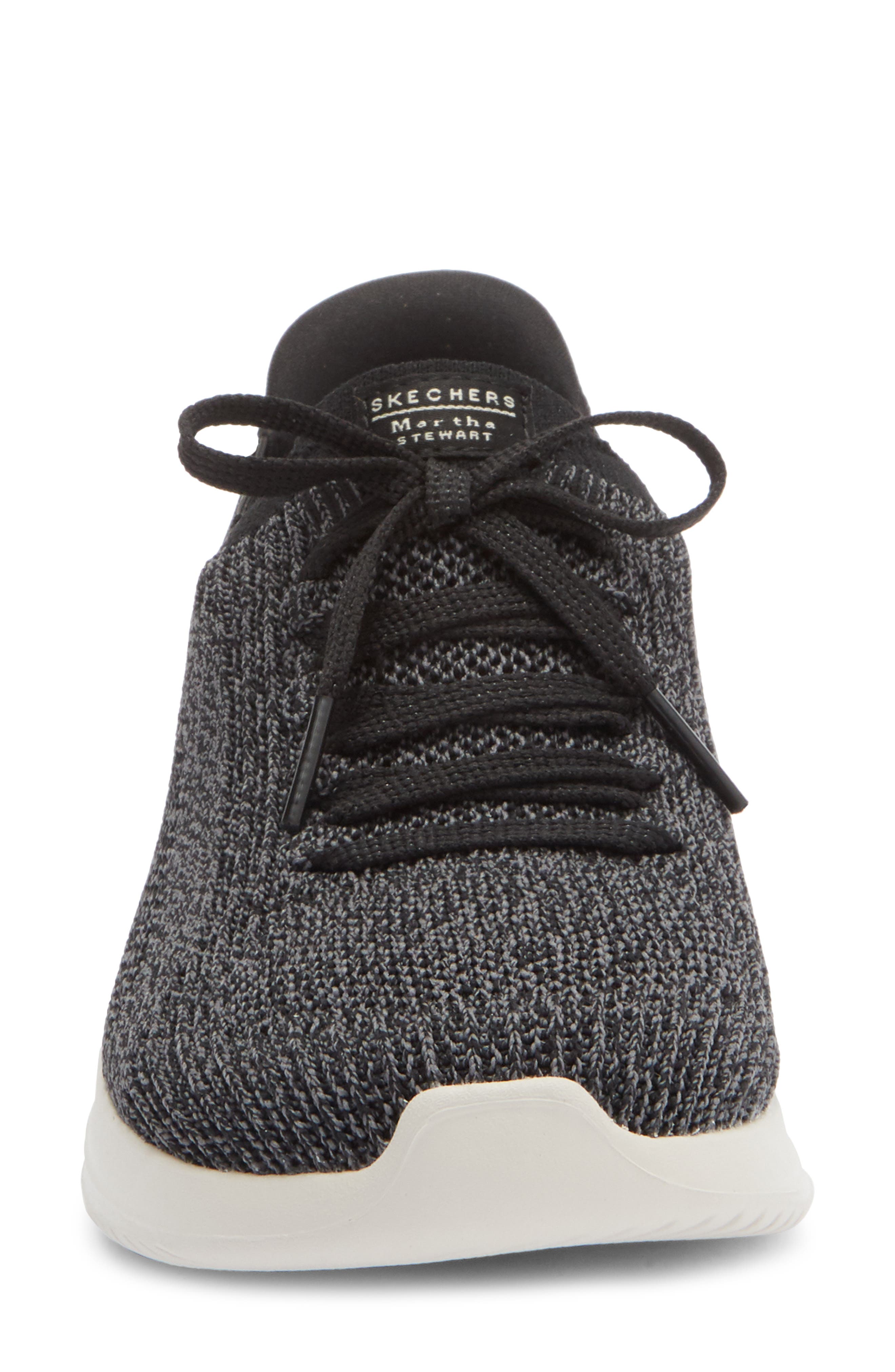 SKECHERS x Martha Stewart Ultra Flex 3.0 Sneaker, Alternate, color, Black