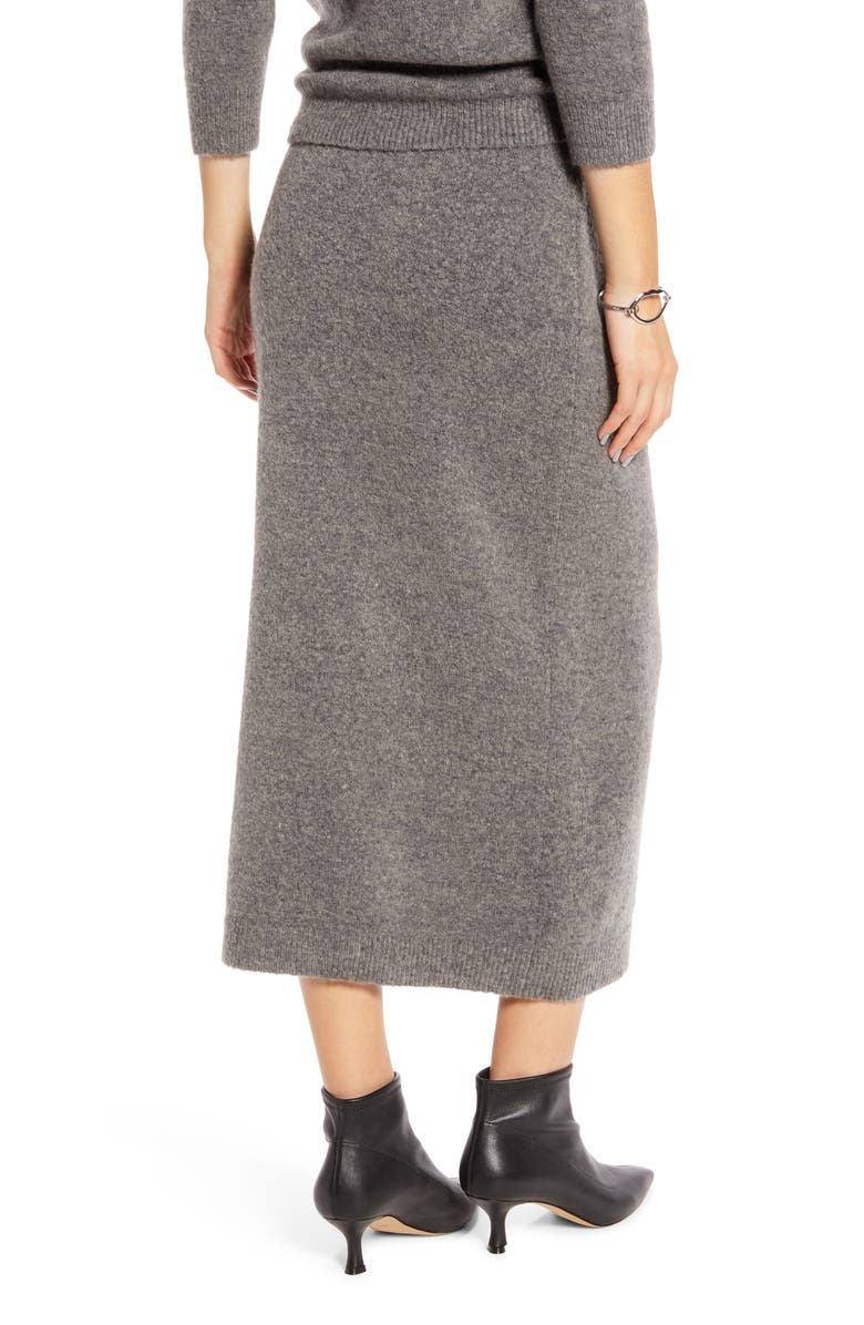 Something Navy Sweater Midi Skirt, Alternate, color, 