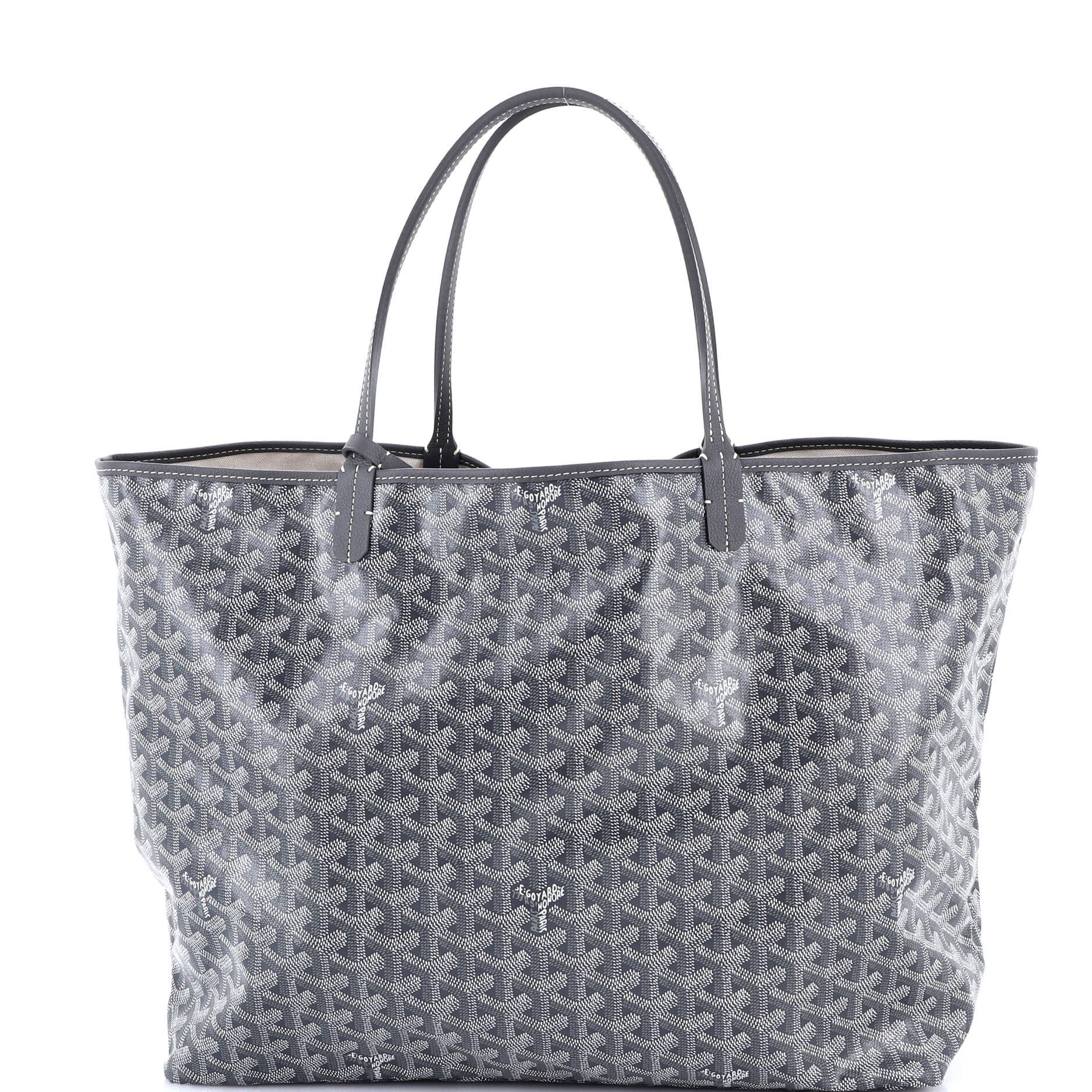 Pre-Owned Goyard Saint Louis Tote Coated Canvas GM, Main, color, Gray