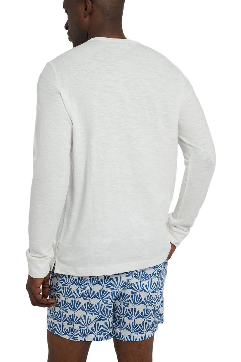 Long Sleeve Slub Henley, Alternate, color, WHITE